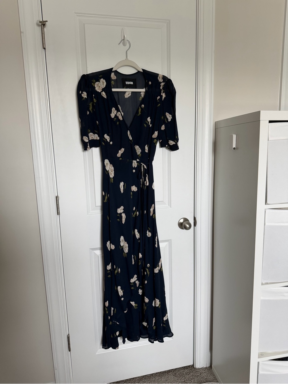 Reformation Floral Wrap Midi Dress - Picture 2 of 5